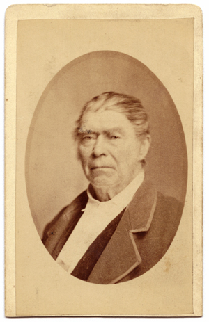 John Jacob Mayer.  Print in possession of Nancy (DeVoe) Webert.  On reverse: Wright's New Photographic Gallery, Terre Haute, Indiana.