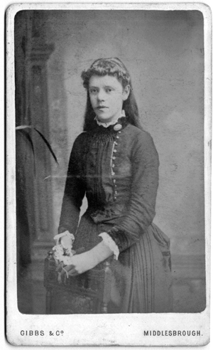 Mary Ann Troup (Pollie).  Photo provided by Margaret Troupe, May 2003. Borrowed from the estate of Toby Harrison.