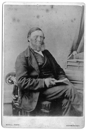 Robert Troup (identity based on studio being in Scarborough, which he was known to have visited, and the prominence of photo's position in album next to Jane Robertson Troup). Photo provided by Margaret Troupe, May 2003